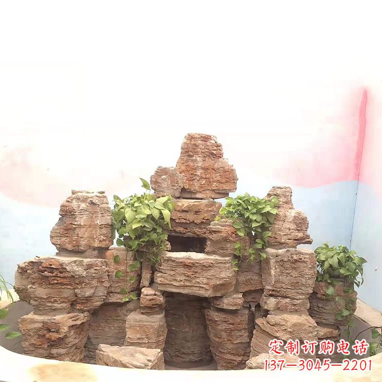 宁波庭院园林假山鱼池