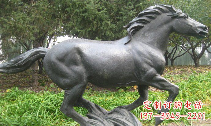 宁波铜雕奔马公园动物雕塑