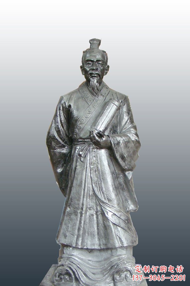 宁波铜雕扁鹊古代名医雕塑