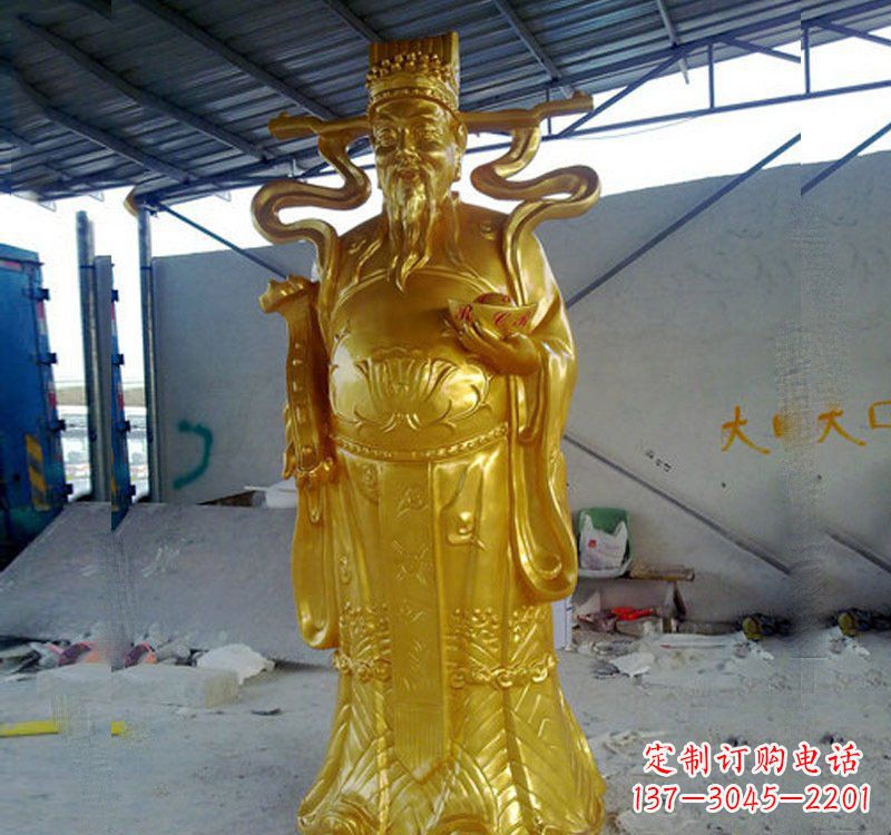 宁波铜雕财神雕像