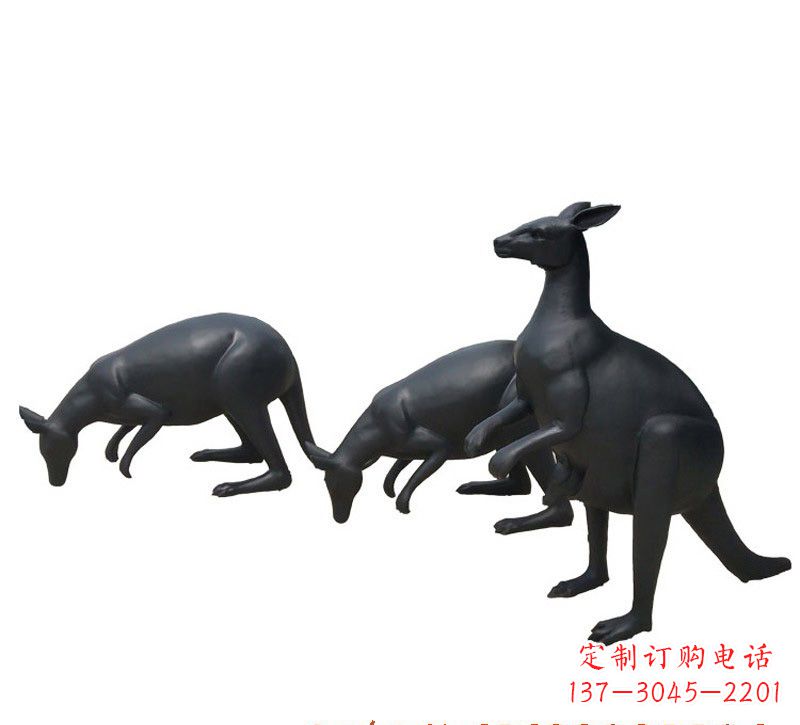 宁波铜雕袋鼠雕塑