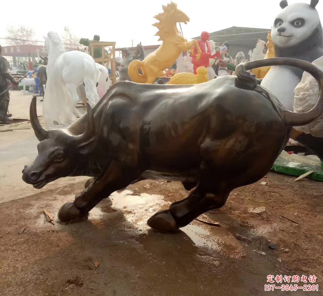 宁波铜雕动物牛