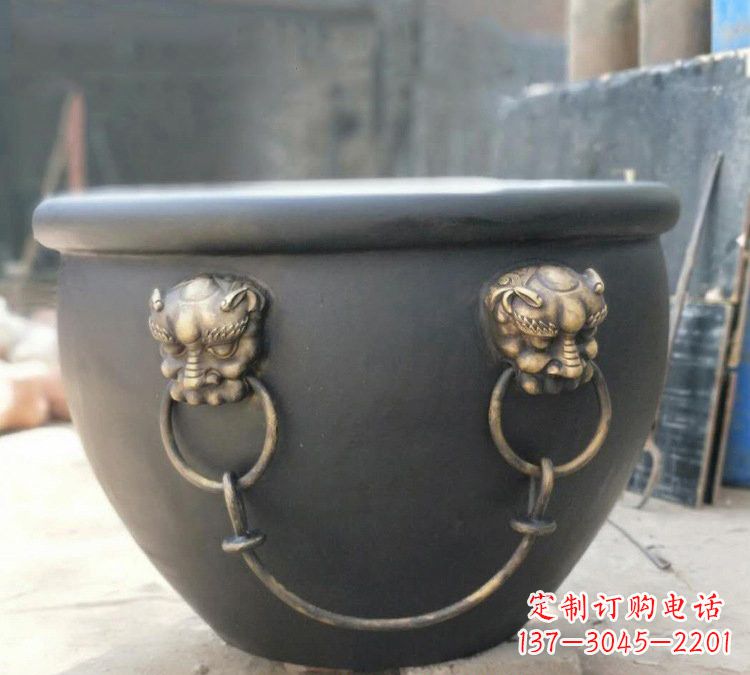 宁波铜雕故宫水缸
