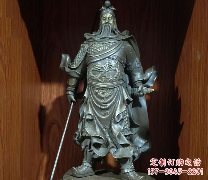 宁波铜雕关公人物雕塑
