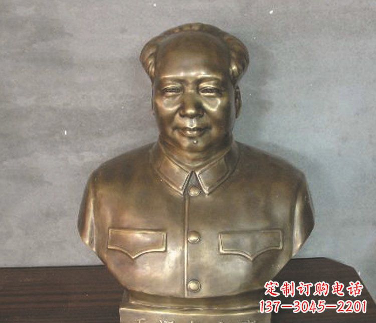 宁波铜雕广场纪念伟人毛主席雕塑