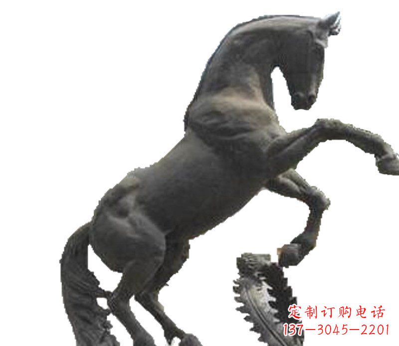 宁波铜雕广场街道景观摆件动物马雕塑