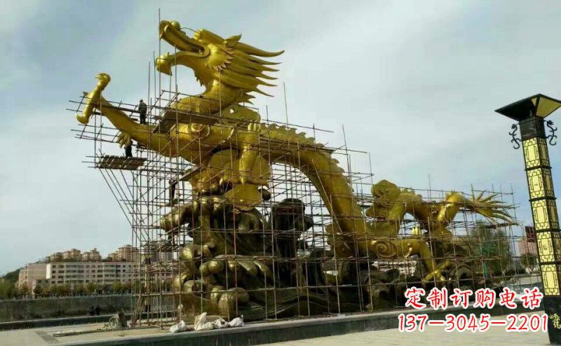 宁波铜雕广场神龙景观摆件