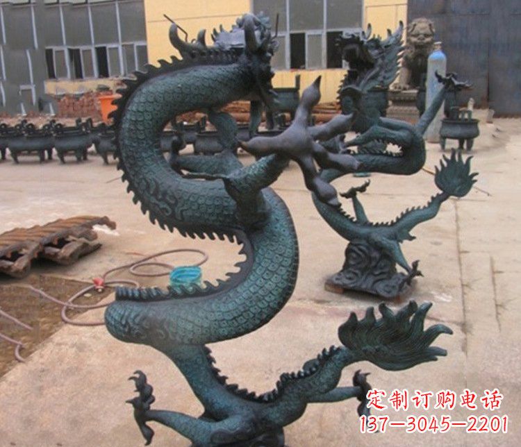 宁波铜雕户外装饰神龙雕塑摆件