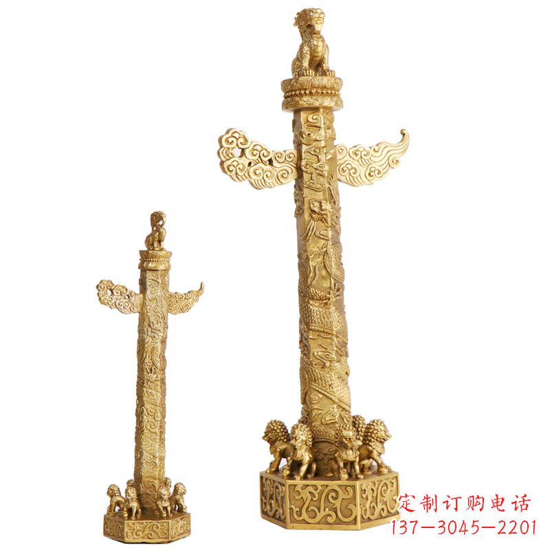 宁波铜雕华表柱