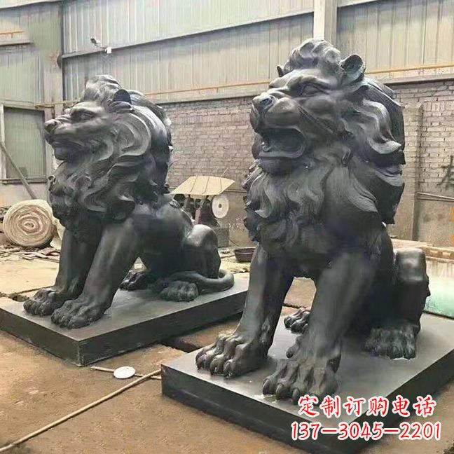 宁波铜雕汇丰狮子