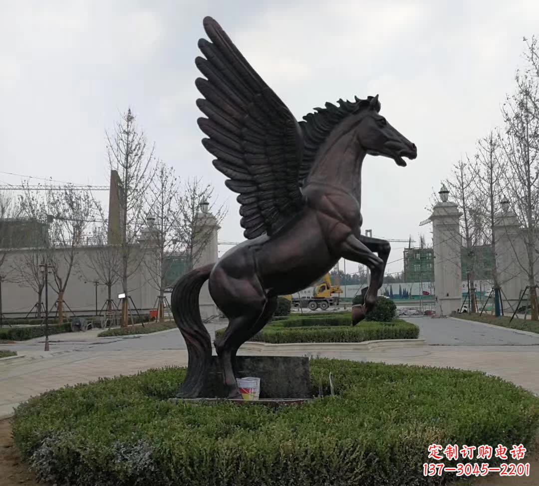 宁波铜雕景观飞马