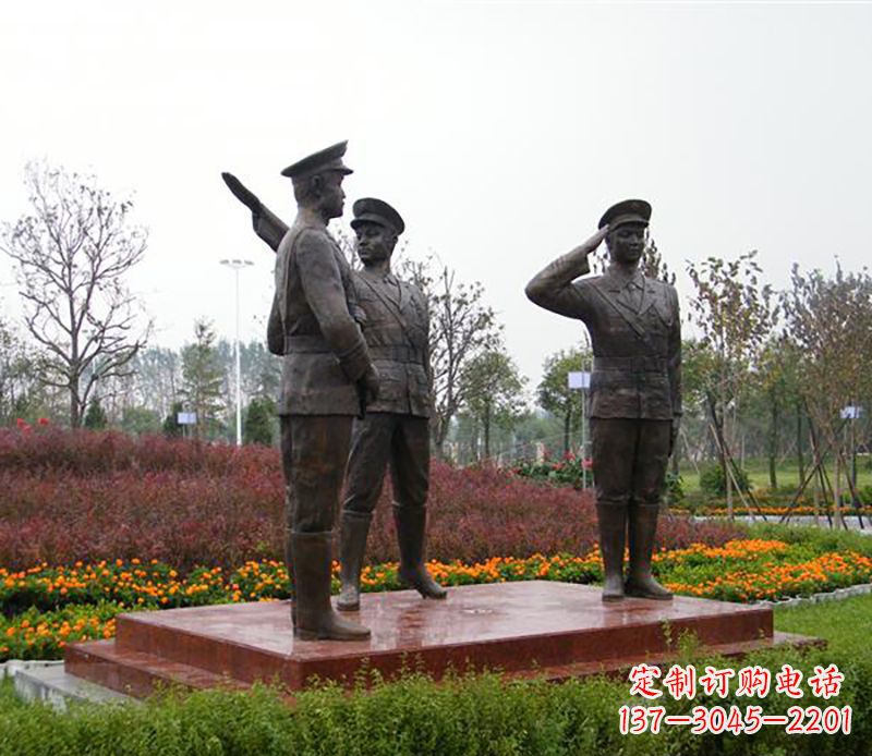 宁波铜雕警察铜雕