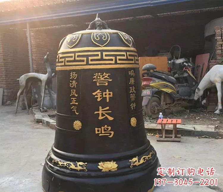 宁波铜雕警钟长鸣寺庙雕塑