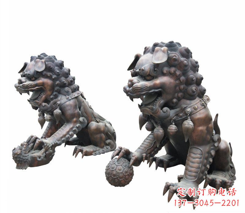 宁波铜雕酒店镇宅招财麒麟雕塑