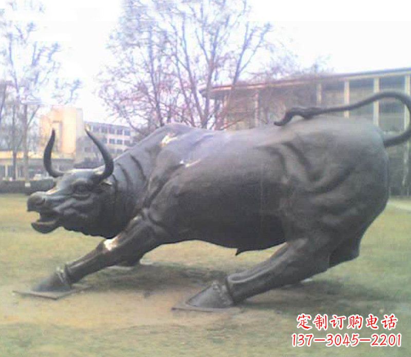 宁波铜雕牛广场动物景观摆件 (2)