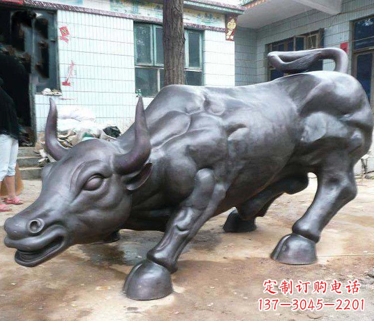 宁波铜雕牛广场动物景观摆件 (3)