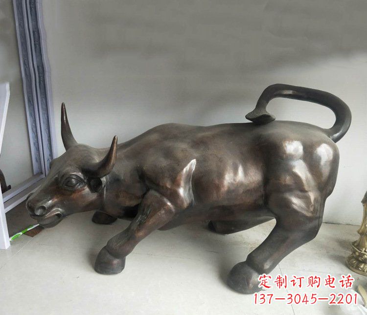 宁波铜雕牛广场动物景观摆件
