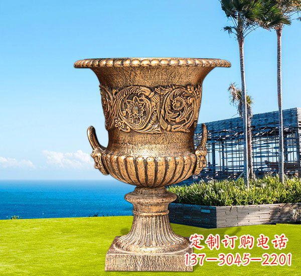 宁波铜雕欧式花盆