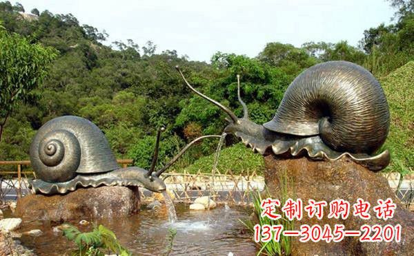 宁波铜雕喷水蜗牛