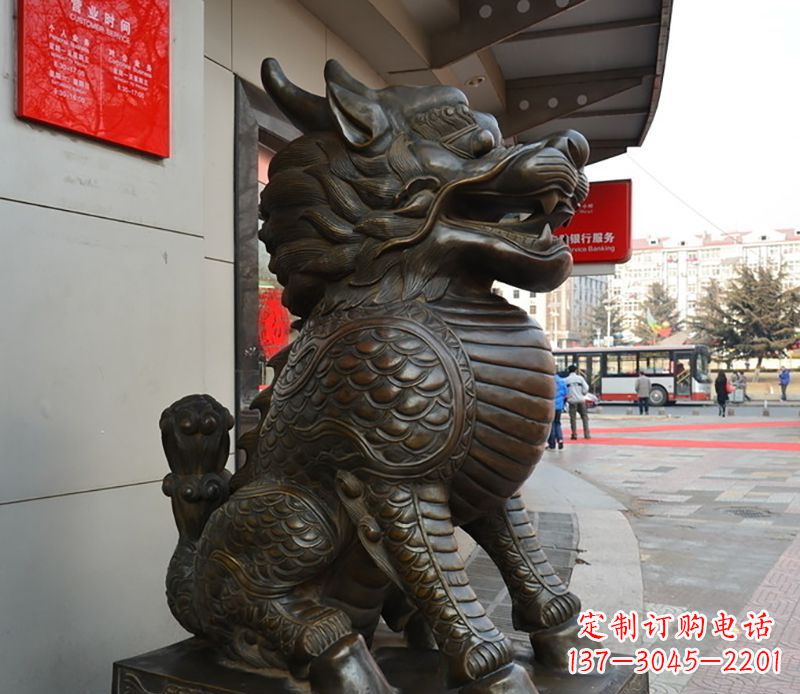 宁波铜雕麒麟