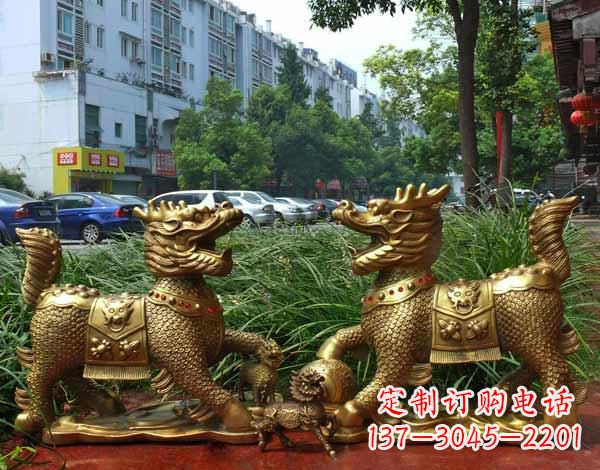 宁波铜雕麒麟神兽