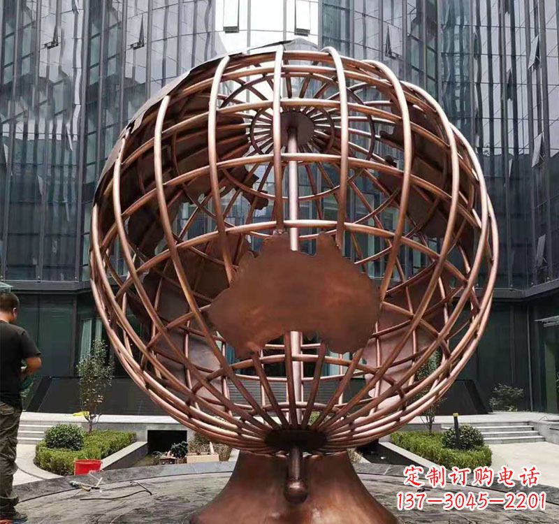 宁波铜雕企业地球仪