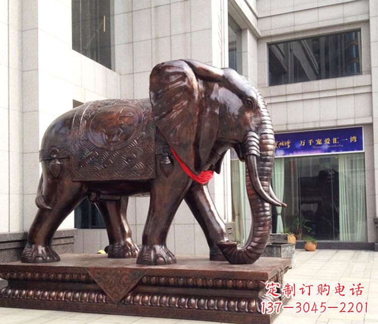 宁波铜雕企业招财大象