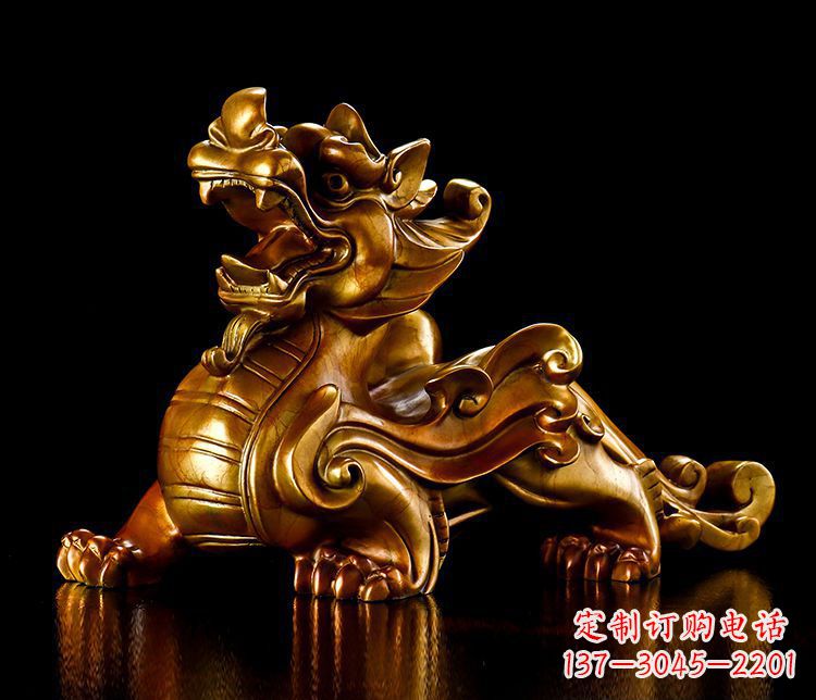 宁波铜雕瑞兽貔貅