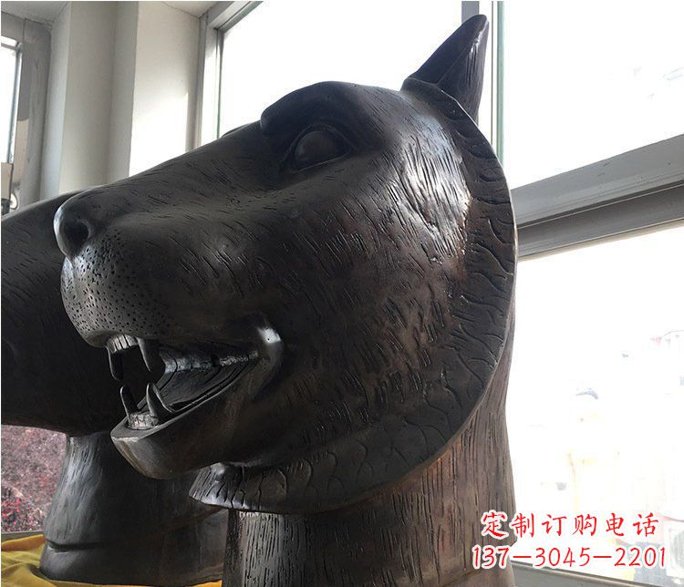 宁波铜雕生肖动物头像雕塑摆件