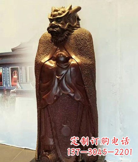 宁波铜雕兽首人身十二生肖