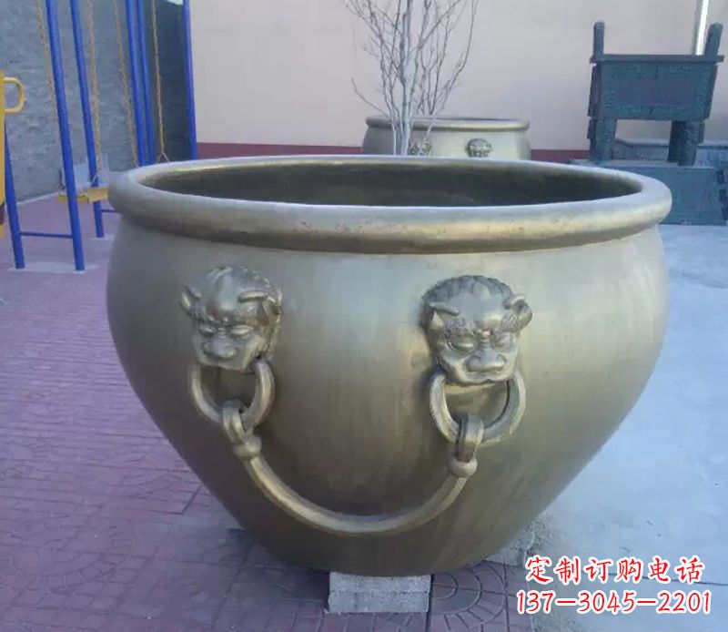 宁波铜雕水缸