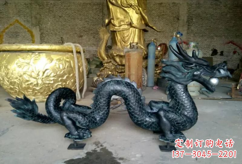 宁波铜雕双龙戏珠222
