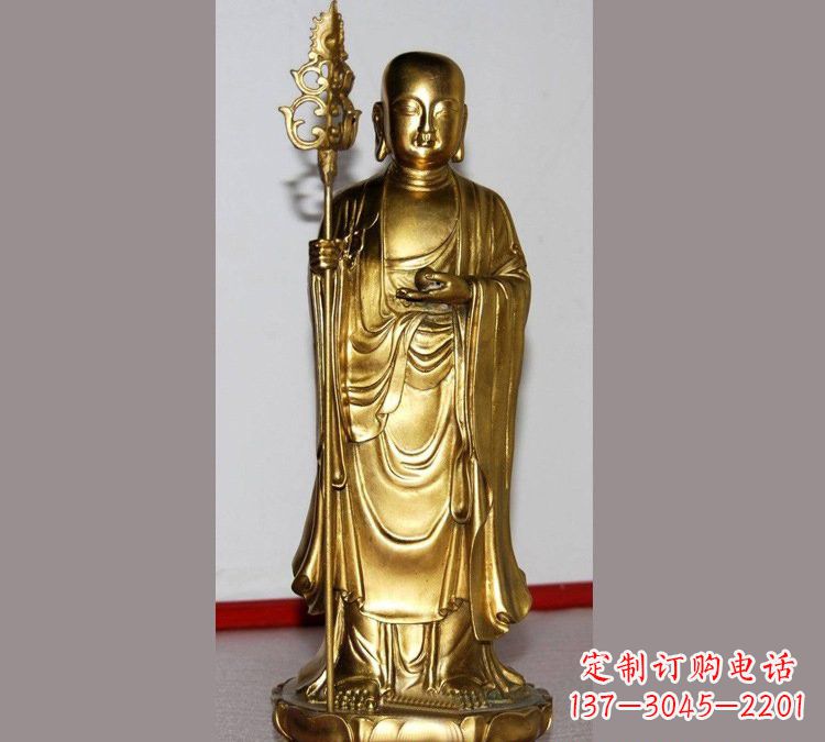 宁波铜雕寺庙佛堂地藏菩萨