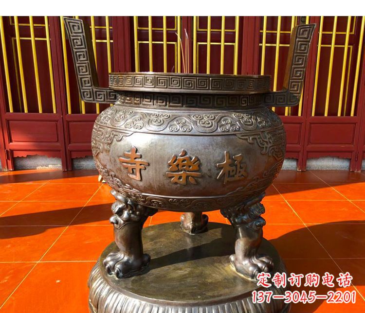 宁波铜雕寺庙景观香炉