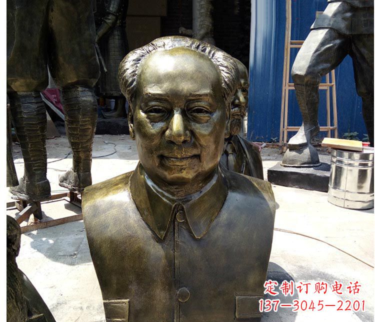 宁波铜雕伟人毛主席胸像