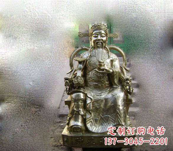 宁波铜雕文财神
