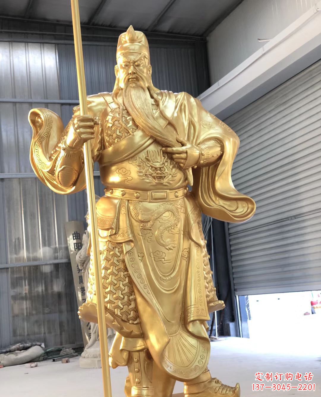 宁波铜雕武财神雕塑