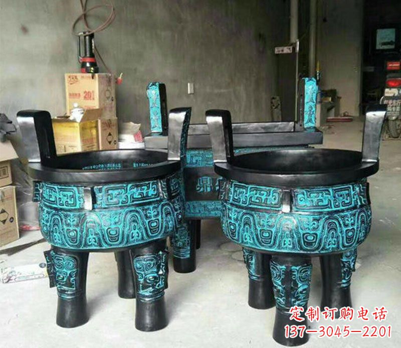 宁波铜雕香炉寺庙香炉雕塑
