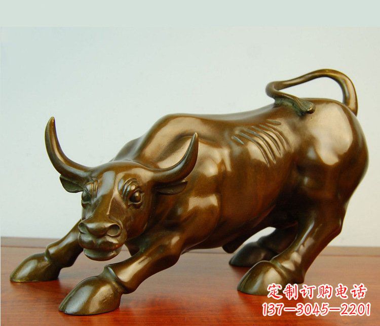 宁波铜雕小区动物牛摆件