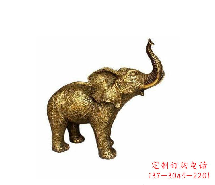 宁波铜雕园林动物小象雕塑