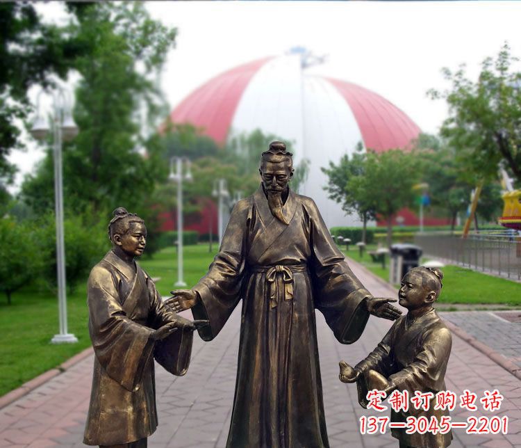 宁波铜雕园林孔融让梨