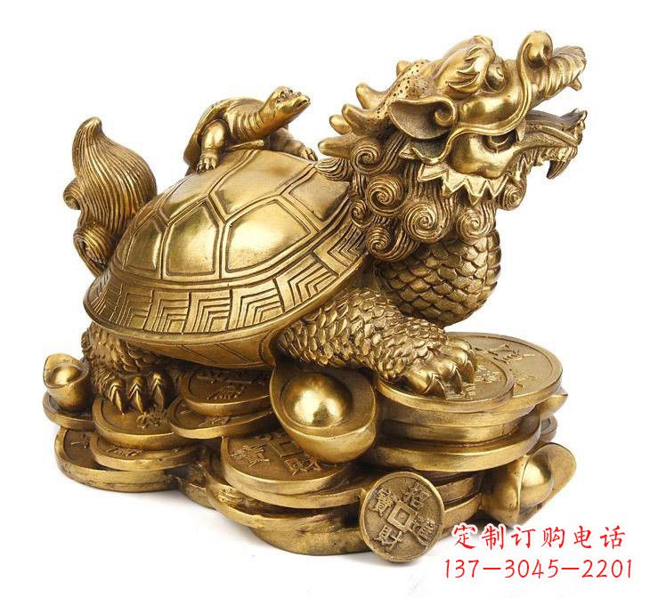 宁波铜雕招财龙龟