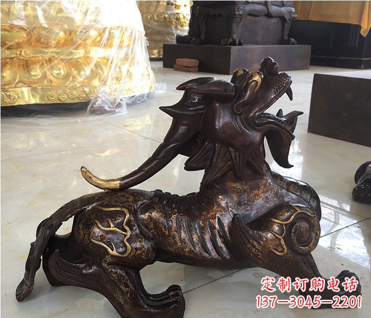 宁波铜雕招财辟邪貔貅雕塑摆件