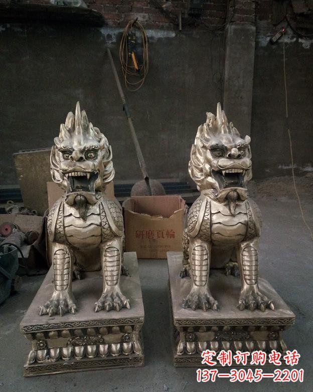 宁波铜雕镇宅麒麟
