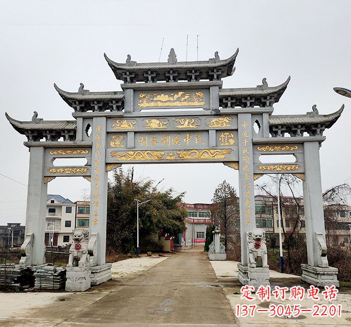宁波透雕石牌坊