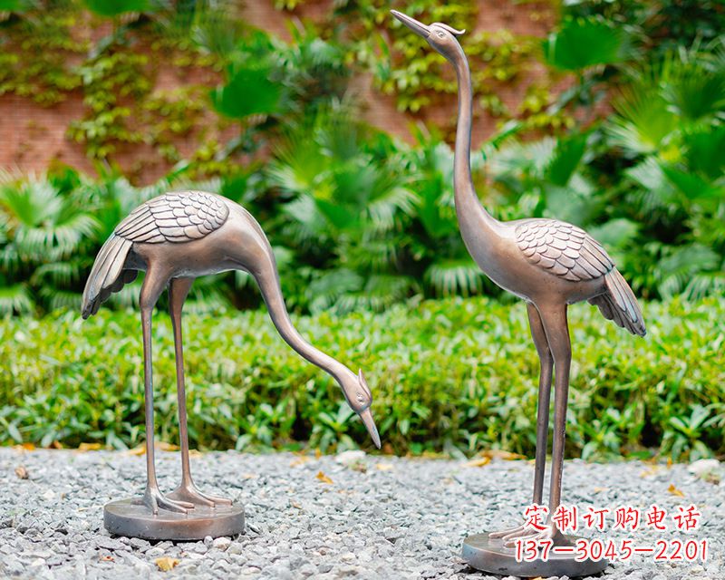 宁波推荐仿真仙鹤动物雕塑
