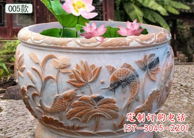 宁波晚霞红水缸鱼缸雕塑