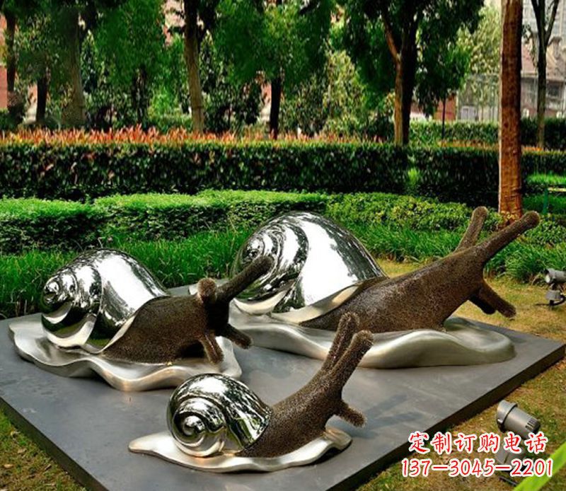 宁波蜗牛雕塑不锈钢
