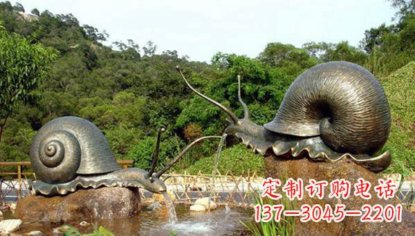 宁波蜗牛公园动物铜雕
