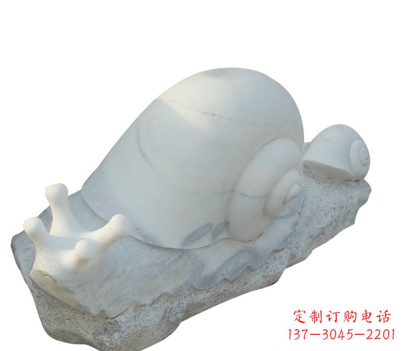 宁波蜗牛石雕公园动物摆件